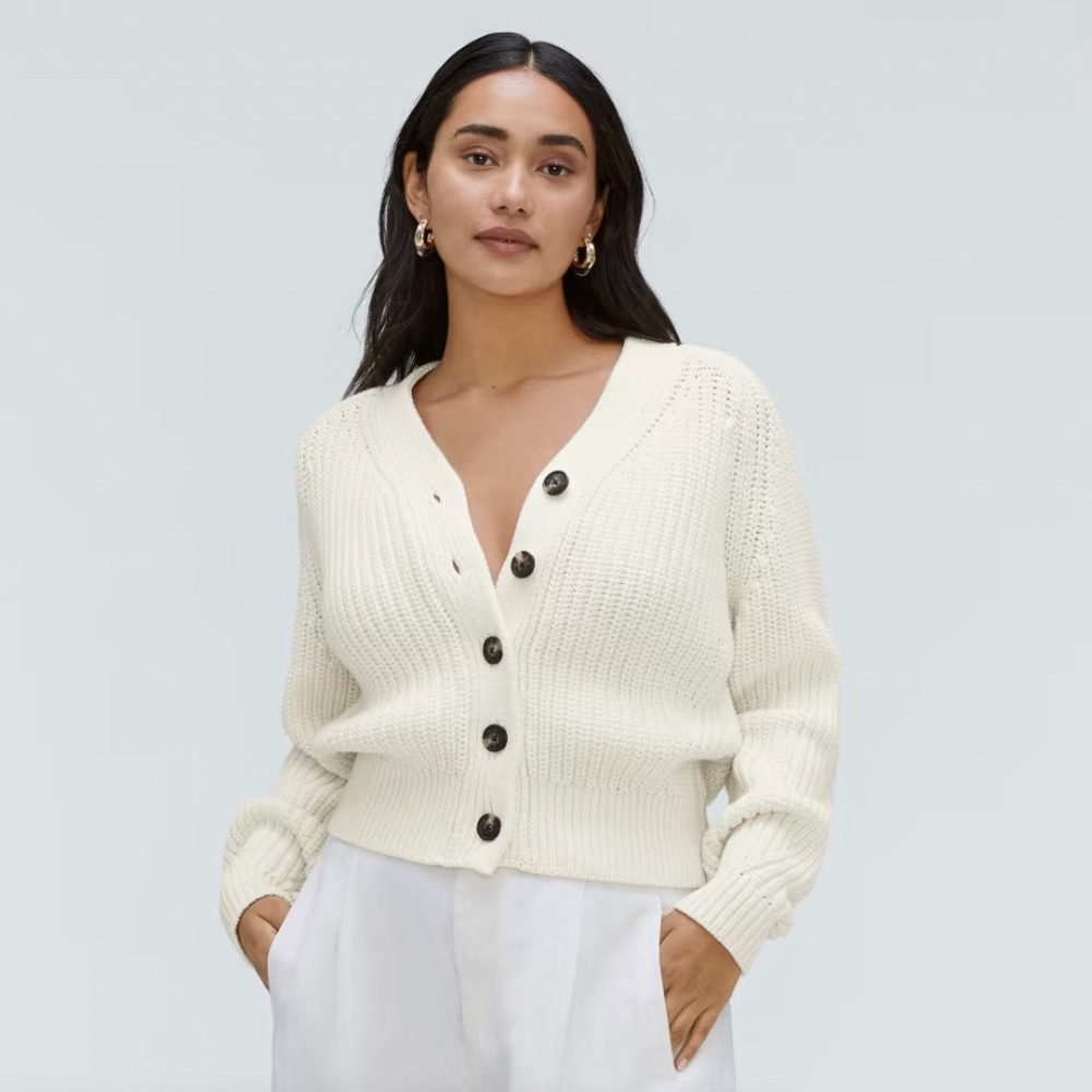 Everlane Texture Cotton Caridgan